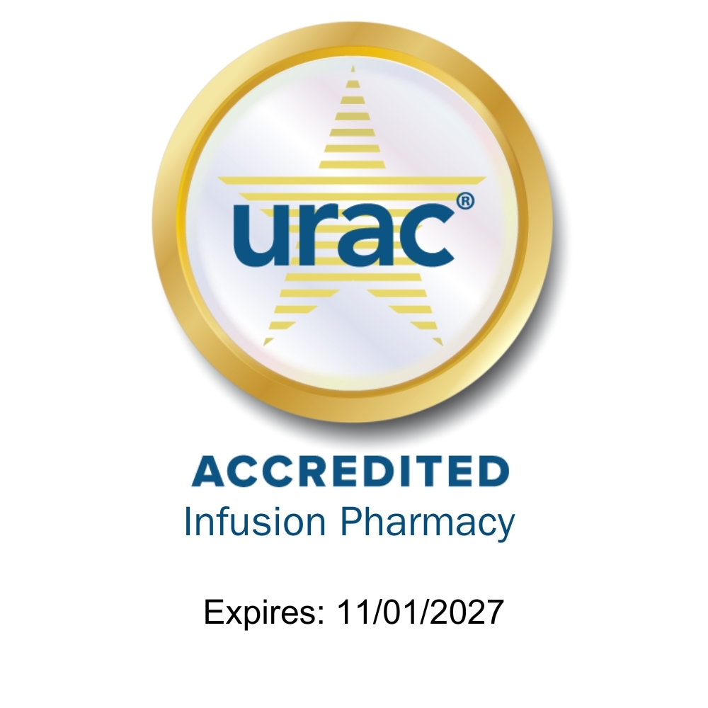 Accredited infusion pharmacy. Expires: November 1, 2027