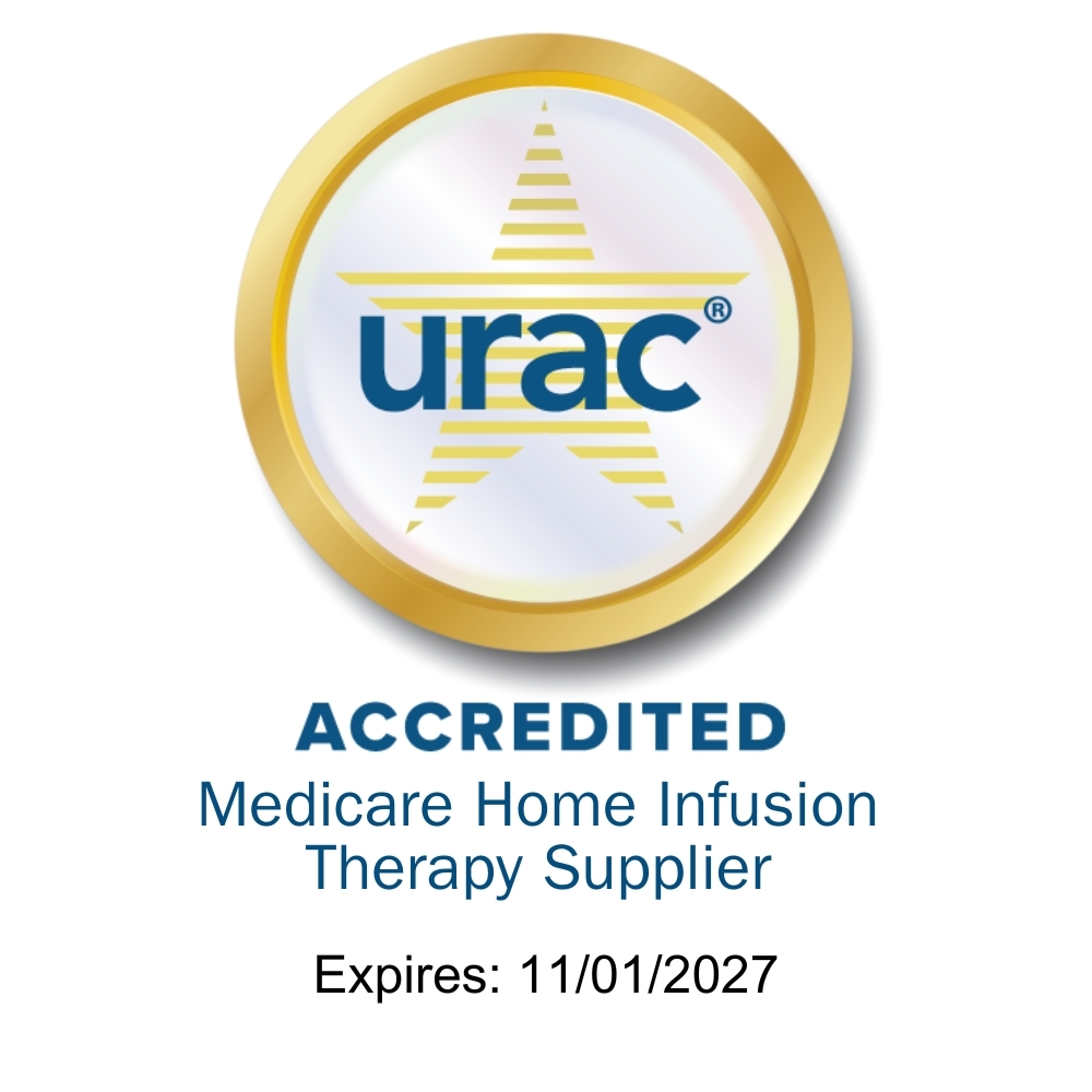 Accredited Medicare home infusion therapy supplier. Expires November 1, 2027